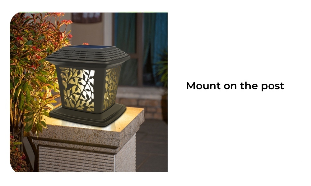 Outdoor Solar Pillar Light